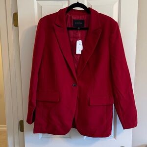 Banana Republic Bold Red Blazer - Machine Washable NWT